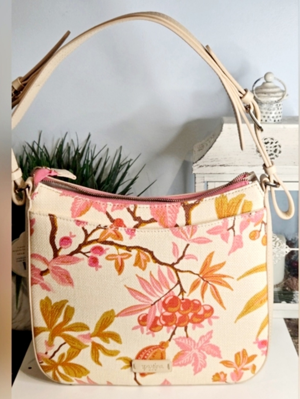 Spartina 449 Lena Shoulder Bag Richmond Hill Cream - Picture 4 of 11